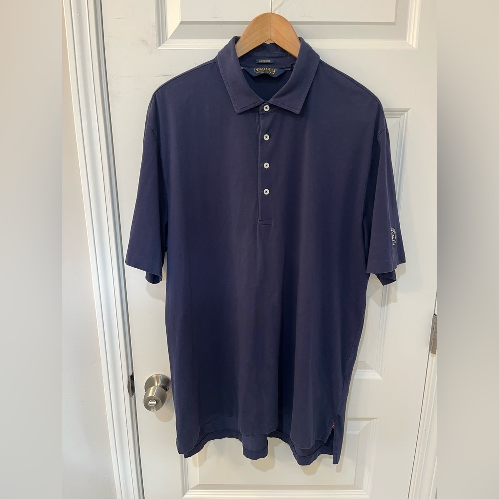 Polo Golf‎ Ralph Lauren Men’s Navy Polo Stretch Lisle Golf Preppy Size XLT